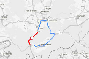 Kartendarstellung aus dem Mobilitätsatlas